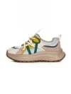 Pantofi Sport Dama din piele naturala HW9256-1 CREAM-YELLOW | FRANCO GERARDO