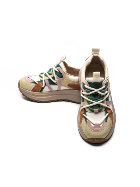 Pantofi Sport Dama din piele naturala HW9256-1 YELLOW-GREEN | FRANCO GERARDO