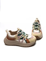 Pantofi Sport Dama din piele naturala HW9256-1 YELLOW-GREEN | FRANCO GERARDO