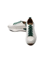 Pantofi Sport Dama din piele naturala BG08 CREAM-GREEN | ADVANCER