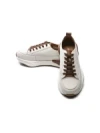 Pantofi Sport Dama din piele naturala BG08 CREAM-COFFEE | ADVANCER