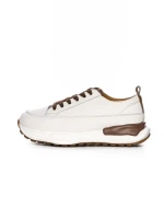 Pantofi Sport Dama din piele naturala BG08 CREAM-COFFEE | ADVANCER
