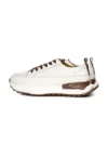 Pantofi Sport Dama din piele naturala BG08 CREAM-COFFEE | ADVANCER