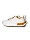 Pantofi Sport Dama din piele naturala BG08 CREAM-YELLOW | ADVANCER
