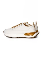 Pantofi Sport Dama din piele naturala BG08 CREAM-YELLOW | ADVANCER