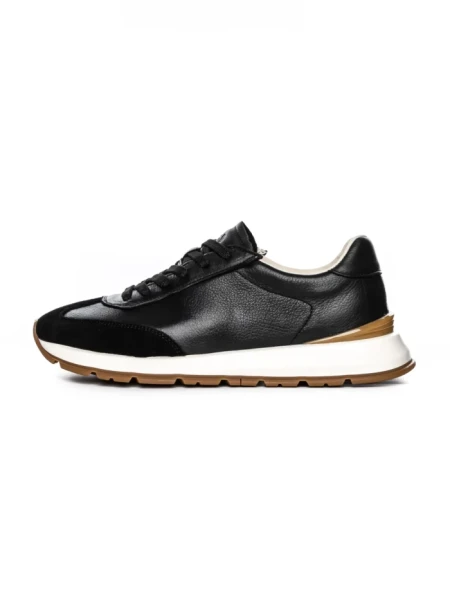 Pantofi Sport Barbati din piele naturala 8813 BLACK | ADVANCER