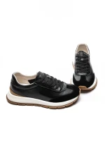 Pantofi Sport Barbati din piele naturala 8813 BLACK | ADVANCER