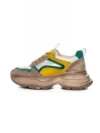 Pantofi Sport Dama din piele naturala HD8685 APRICOT-GREEN | ADVANCER
