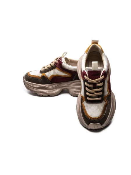 Pantofi Sport Dama din piele naturala HD8685 BROWN-ORANGE | ADVANCER
