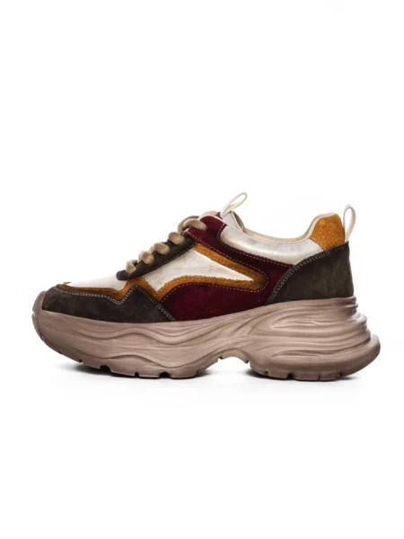 Pantofi Sport Dama din piele naturala HD8685 BROWN-ORANGE | ADVANCER
