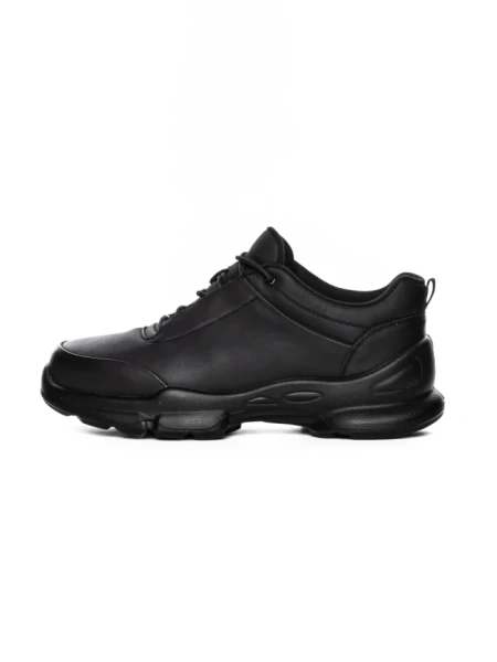 Pantofi Sport Barbati din piele naturala 39600 BLACK | ADVANCER