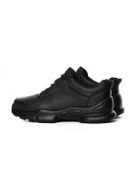 Pantofi Sport Barbati din piele naturala 39600 BLACK | ADVANCER