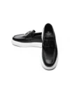 Mocasini Barbati 5NXE56 BLACK-WHITE | EXCENTRIC SHOES