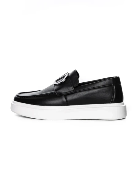 Mocasini Barbati 5NXE56 BLACK-WHITE | EXCENTRIC SHOES