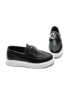 Mocasini Barbati 5NXE56 BLACK-WHITE | EXCENTRIC SHOES
