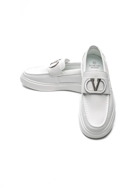 Mocasini Barbati 5NXE56 ALL WHITE | EXCENTRIC SHOES