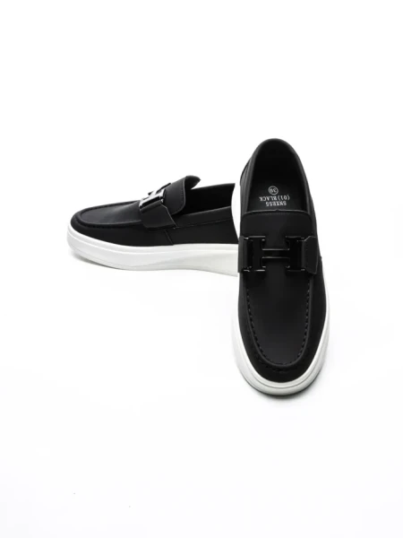 Mocasini Barbati 5NXE55 BLACK-WHITE | EXCENTRIC SHOES