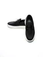 Mocasini Barbati 5NXE55 BLACK-WHITE | EXCENTRIC SHOES
