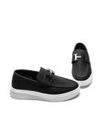 Mocasini Barbati 5NXE55 BLACK-WHITE | EXCENTRIC SHOES