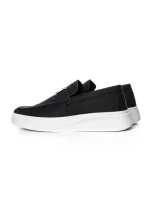 Mocasini Barbati 5NXE55 BLACK-WHITE | EXCENTRIC SHOES