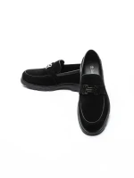 Mocasini Barbati din piele naturala 5NXE79 BLACK | PANTOFUL