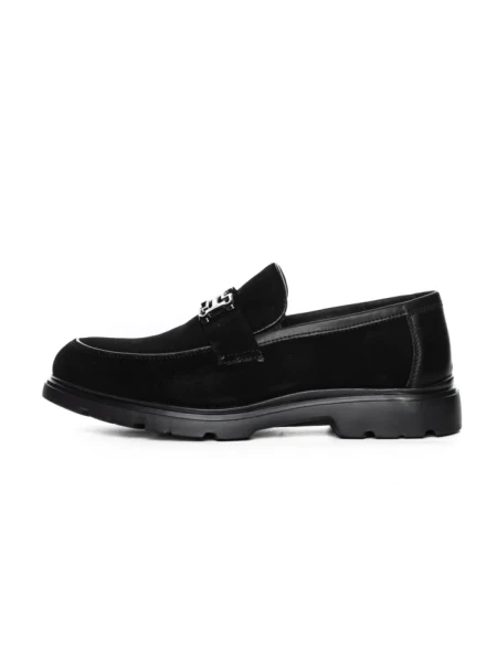 Mocasini Barbati din piele naturala 5NXE79 BLACK | PANTOFUL