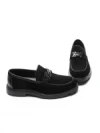 Mocasini Barbati din piele naturala 5NXE79 BLACK | PANTOFUL