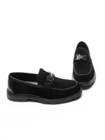 Mocasini Barbati din piele naturala 5NXE79 BLACK | PANTOFUL