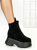 Ghete Dama cu Platforma 68WL7 BLACK | MEI