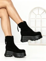 Ghete Dama cu Platforma 68WL6 BLACK | MEI
