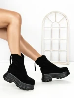 Ghete Dama cu Platforma 68WL6 BLACK | MEI