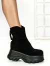 Ghete Dama cu Platforma 68WL6 BLACK | MEI