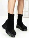 Ghete Dama cu Platforma 68WL5 BLACK | MEI