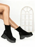 Ghete Dama cu Platforma 68WL5 BLACK | MEI