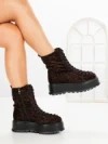 Ghete Dama cu Platforma 3AL77 BROWN-LEOPARD | MEI