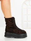Ghete Dama cu Platforma 3AL77 BROWN-LEOPARD | MEI