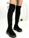 Cizme Dama cu Platforma 68WL28 BLACK | MEI