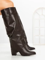 Cizme Dama cu Toc 6AH35 BROWN | MEI