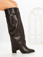 Cizme Dama cu Toc 6AH35 BROWN | MEI
