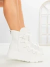 Ghete Dama cu Platforma 6ZP13 WHITE | MEI