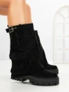 Ghete Dama cu Platforma 6AH27 BLACK | MEI