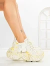 Pantofi Sport Dama cu Platforma 9999-6 YELLOW | MEI
