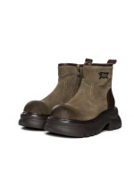 Ghete Dama din piele naturala 10551-2 KHAKI | ADVANCER