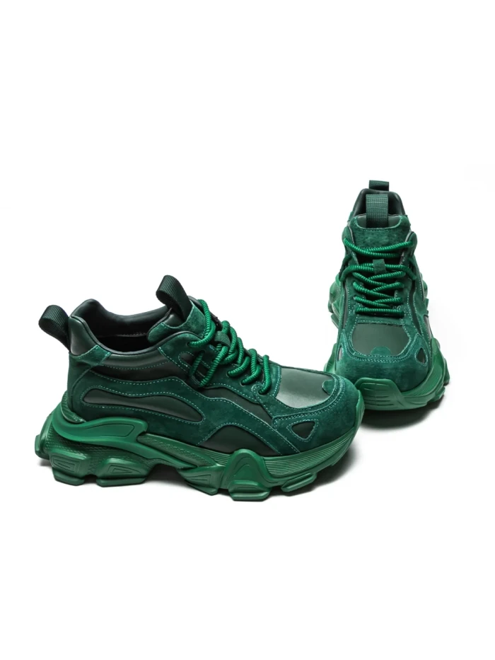 Ghete Dama din piele naturala 2015 GREEN | ADVANCER
