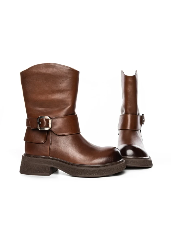 Ghete Dama din piele naturala 5160-2 BROWN | ADVANCER