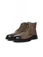 Ghete Barbati din piele naturala WM2901 KHAKI | ADVANCER