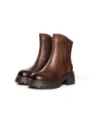 Ghete Dama din piele naturala 83125 COFFEE | ADVANCER