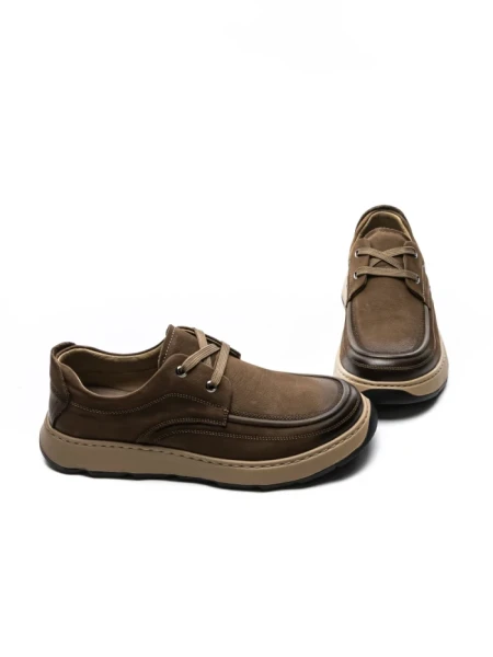 Mocasini Barbati din piele naturala 5297 KHAKI | ADVANCER