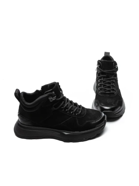 Ghete Barbati din piele naturala 5360 BLACK | ADVANCER