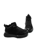 Ghete Barbati din piele naturala 5360 BLACK | ADVANCER